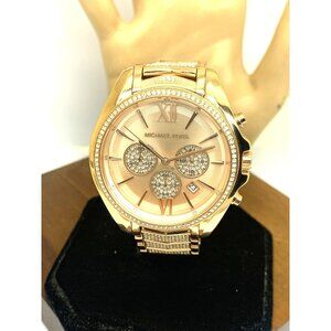 Michael Kors Women's Watch MK6730 Quartz Chronograph Rose Gold Steel 43mm